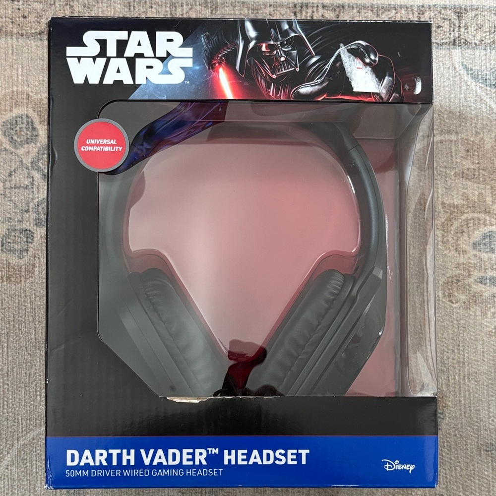Disney Star Wars Darth Vader Gaming Headset - Black and Red